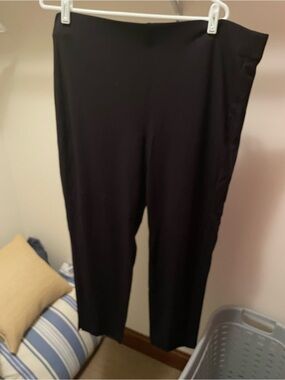 Jjill Wearever Black Women's Stretch Pull-On Pants